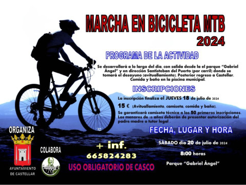 Mañana último día de inscripciones para la marcha MTB 2024
