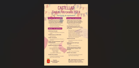 Programación Fiestas Patronales Septiembre de 2024