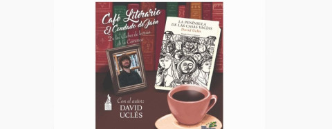 El próximo café literario se llevará a cabo en Sorihuela del Guadalimar, donde David Uclés presentará su última obra