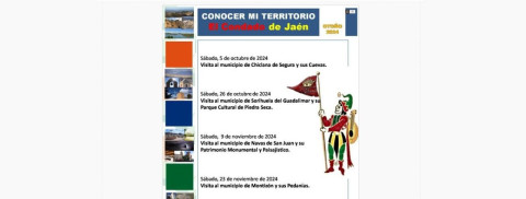 Conocer tu territorio. Actividades mes de octubre y noviembre 2024