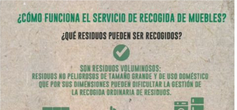 ¿Qué residuos puede recoger el servicio de retirada de enseres?