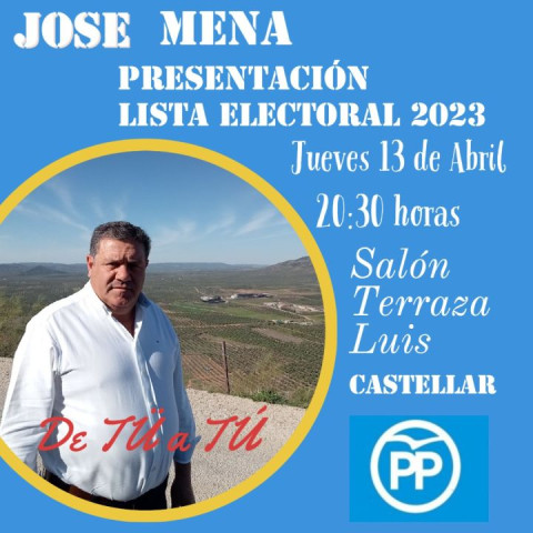 Elecciones 2023 - Presentación Candidatura P.P. 2023