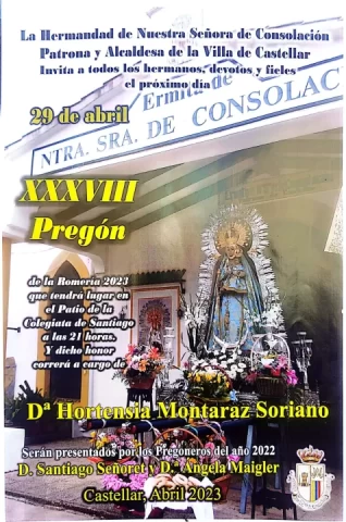 XXXVIII Pregón de la Romeria, a cargo de Hortensia Montaraz
