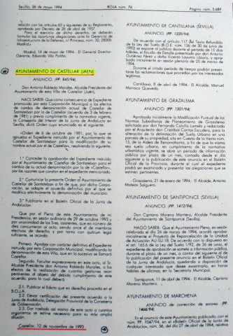 20 años del cambio de denominación de Castellar