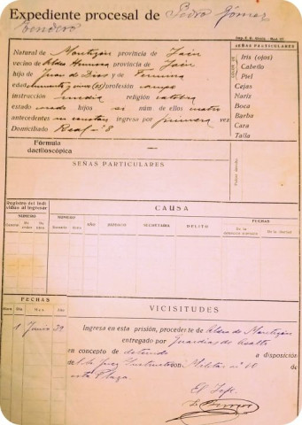 ​Homenaje a Pedro Gómez Tendero, Alcalde de Montizón en la II República 1934/1936.-