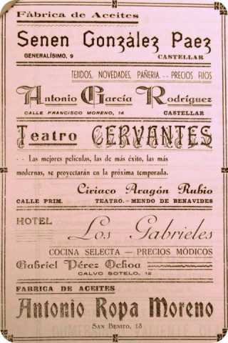 Castellar en el siglo XX - Programa de Fiestas tradicionales de Septiembre