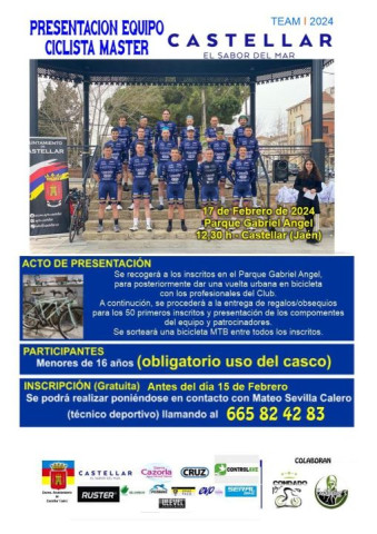 Presentación del equipo ciclista Master Castellar Team 2024