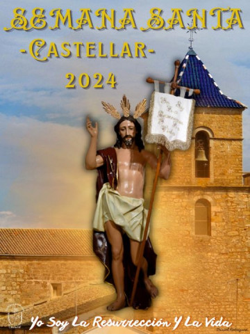 Cartel anunciador de la Semana Santa castellariega 2024