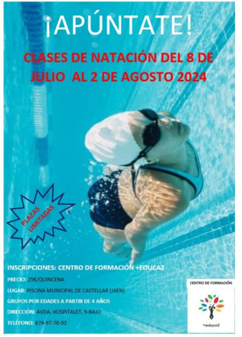 Abierto plazo de inscripción para los cursillos de natación 2024