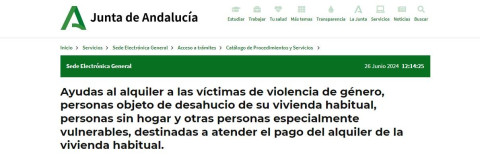Ayudas al alquiler destinadas a atender el pago del alquiler de la vivienda habitual.